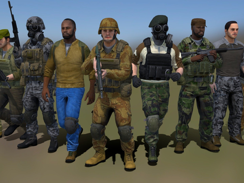 Military Role Multiplayer Character