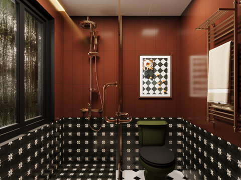 American Retro Toilet Bathroom