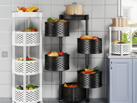 Kitchen Storage Rack Round Storage Rack