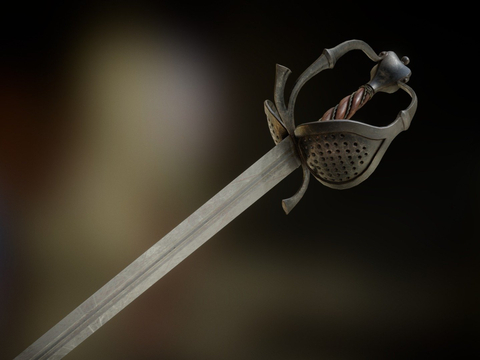 One-handed side sword cold weapon