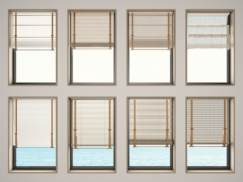 modern curtain bamboo blinds venetian blinds window