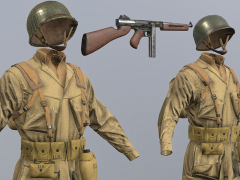 American Paratrooper Military Costume