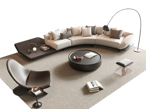 Modern Curved Sofa Sectional Sofa