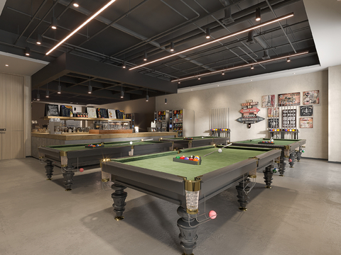 Modern Billiards Room Billiards Hall