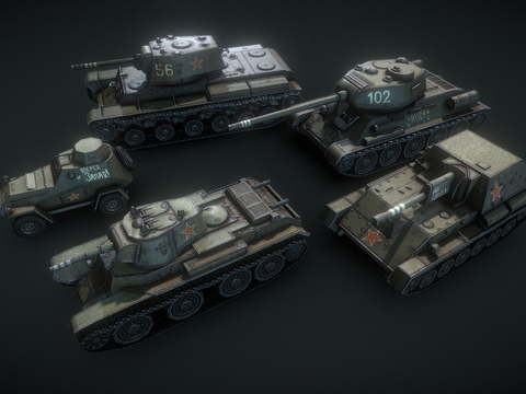 World War II Russian Tanks