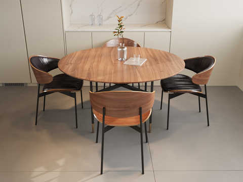 Nordic Dining Table and Chair Round Dining Table