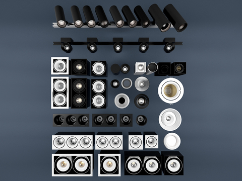 surface mounted downlight recessed spotlight