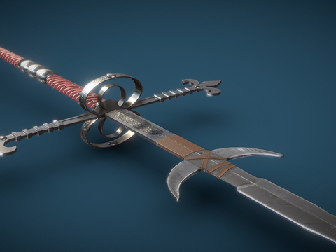 Two-handed sword cold weapon