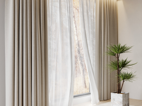 Modern Curtain Window Screen