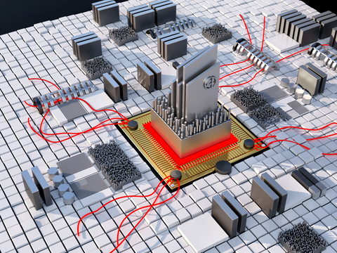 Industrial equipment sci-fi chip