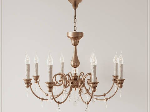 French Chandelier Candlestick Chandelier