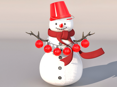 Christmas Snowman Outdoor Landscape