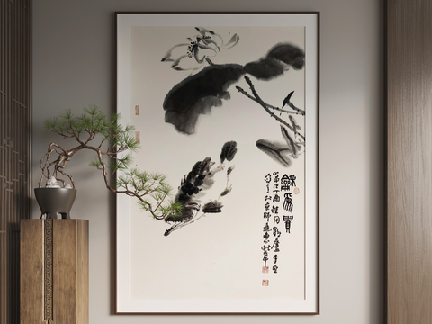 New Chinese ink painting calligraphy and painting decorative painting