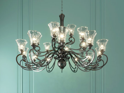 European-style crystal chandelier