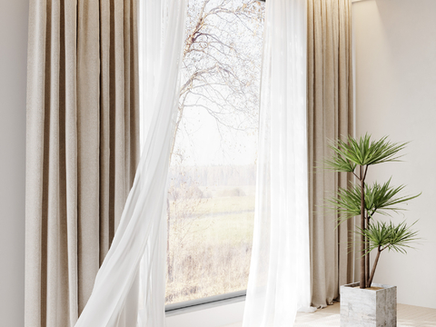 Modern Curtain Window Screen