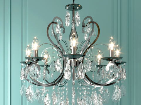 European-style crystal chandelier