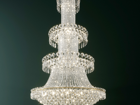 European-style crystal chandelier