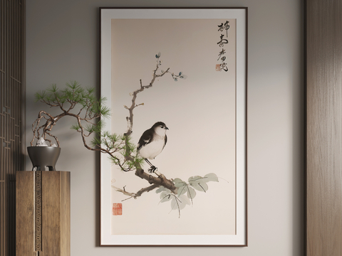 New Chinese Flower and Bird Painting Art Painting Decorative Painting Hanging Painting