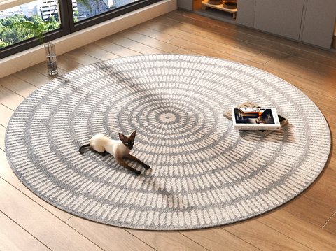 Plain Carpet Round Blanket