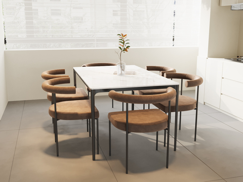 Modern Dining Table and Chair