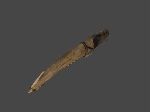 Bone knife animation props