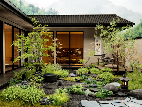 Japanese Courtyard Zen Garden