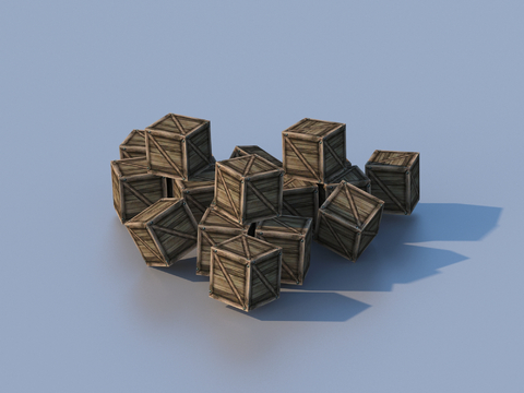 wooden box props game props