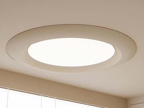 Round ceiling lamp bedroom lamp