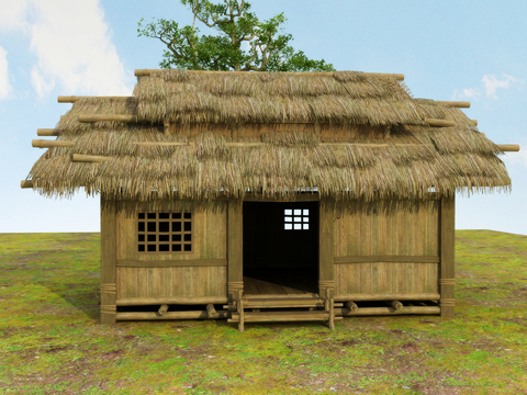 Chinese-style wooden house rural house