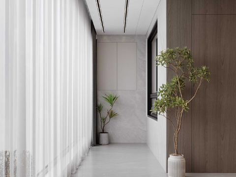 Modern Balcony Hallway