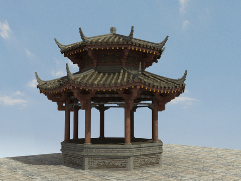 Chinese style pavilion, landscape pavilion, pavilion