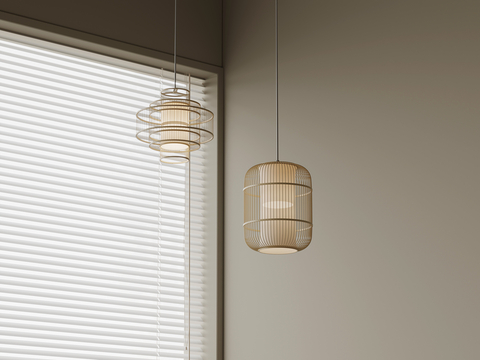 Quiet chandelier rattan chandelier