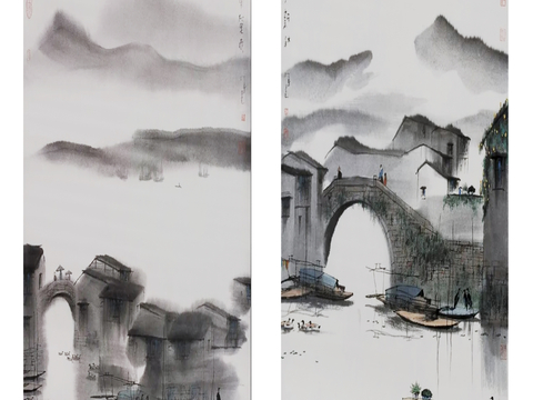 New Chinese Ink Painting Landscape Painting