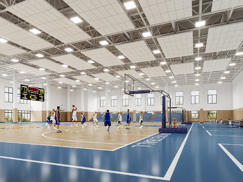 Indoor Basketball Court Basketball Hall