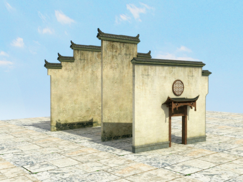 Chinese-style gatehouse archway