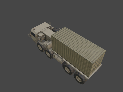 Military Truck Transporter Material Vehicle