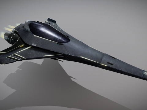 Space fighter spaceship science fiction aircraft