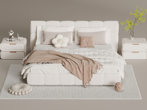 Cream Style double bed