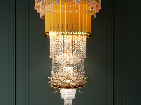 New Chinese crystal chandelier