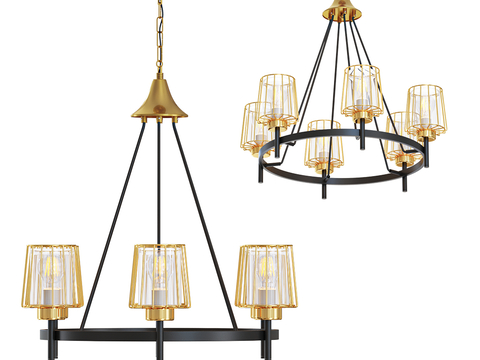 Affordable Luxury Style Chandelier Multi-head Chandelier Glass Chandelier