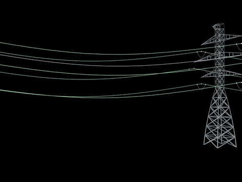 High voltage wire signal tower