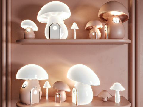 Children's table lamp mushroom lamp