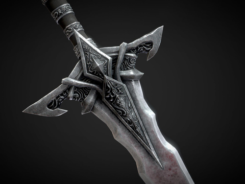 Medieval sword hilt sword fantasy weapon