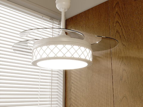 Cream Style chandelier fan lamp