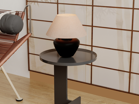 Modern Table Lamp Pottery Pot Table Lamp