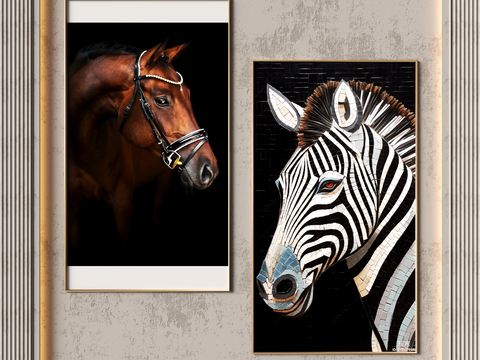 Modern Animal Hanging Painting Horse Painting