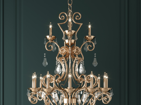 European-style crystal chandelier