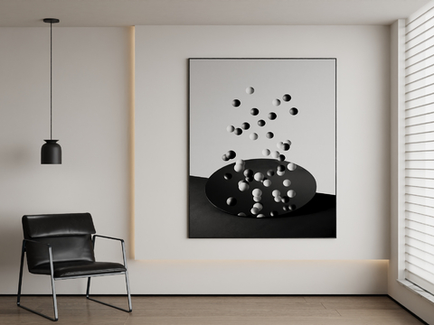 Decorative Painting Black and White Painting Abstract Painting Hanging Painting