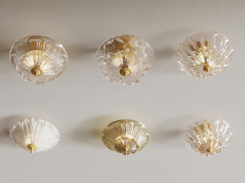 French Crystal Ceiling Lamp