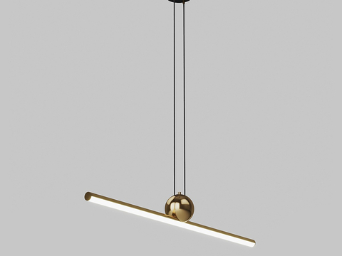 Modern strip chandelier